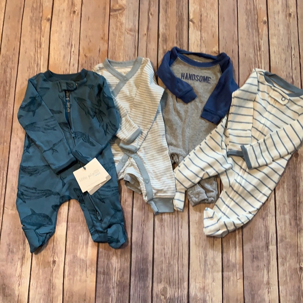 Baby Boy newborn onesie bundle